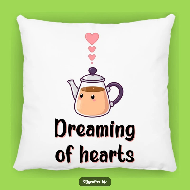 Love Pot Funny Pillow: Kawaii Heart Steam Cushion, Cozy Romantic Gift